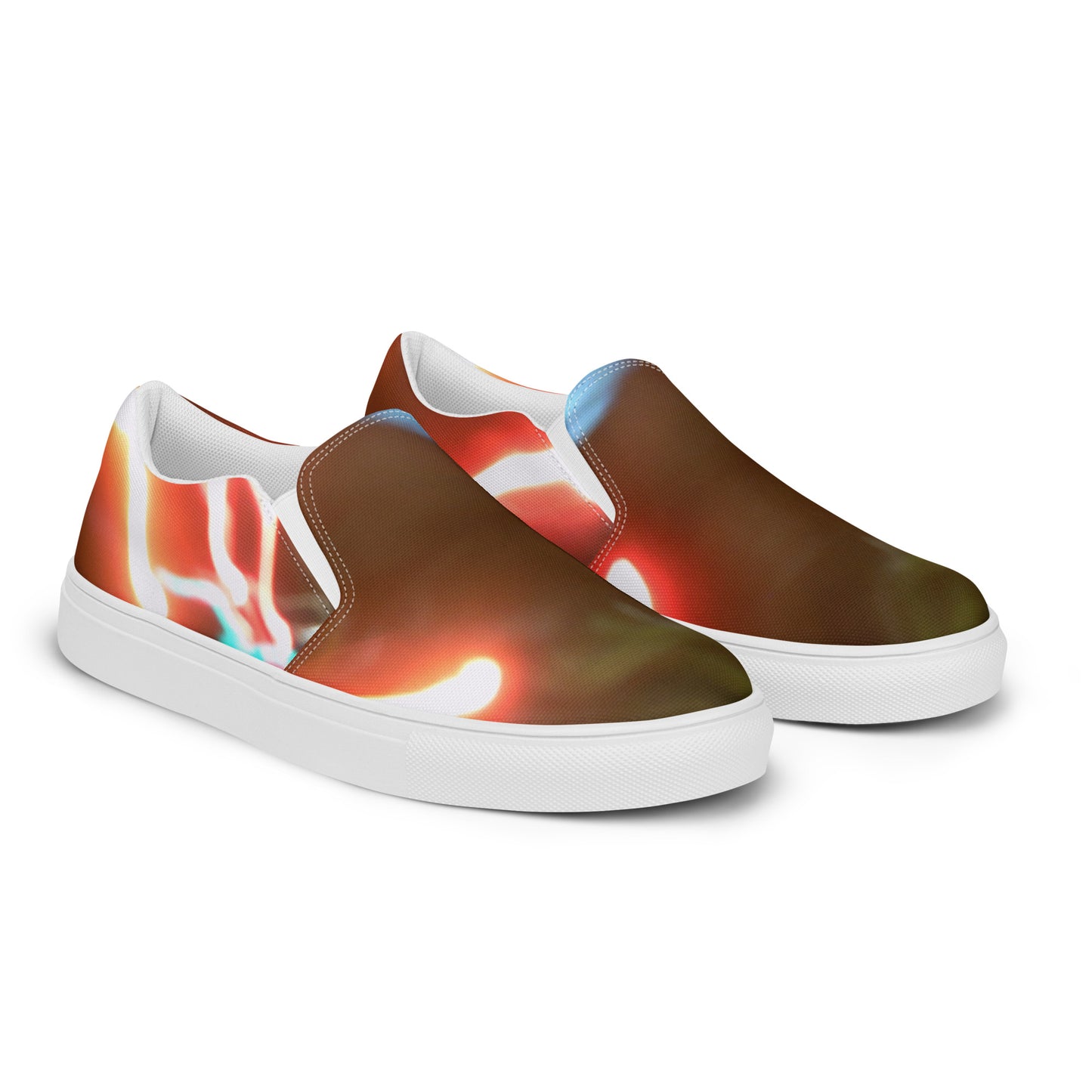 Slip-On Canvas Shoes With Image Print 547