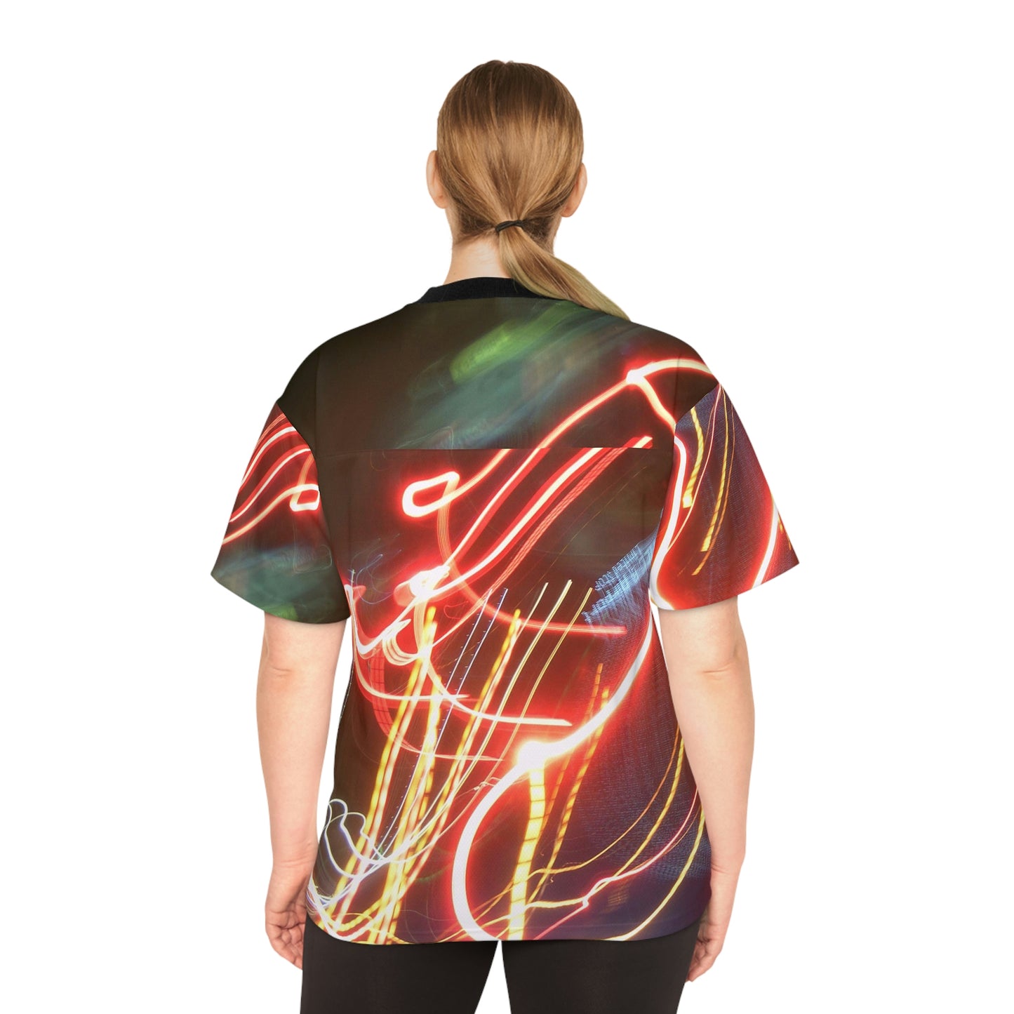 Unisex Football Jersey With A Print Of Light Trail 353