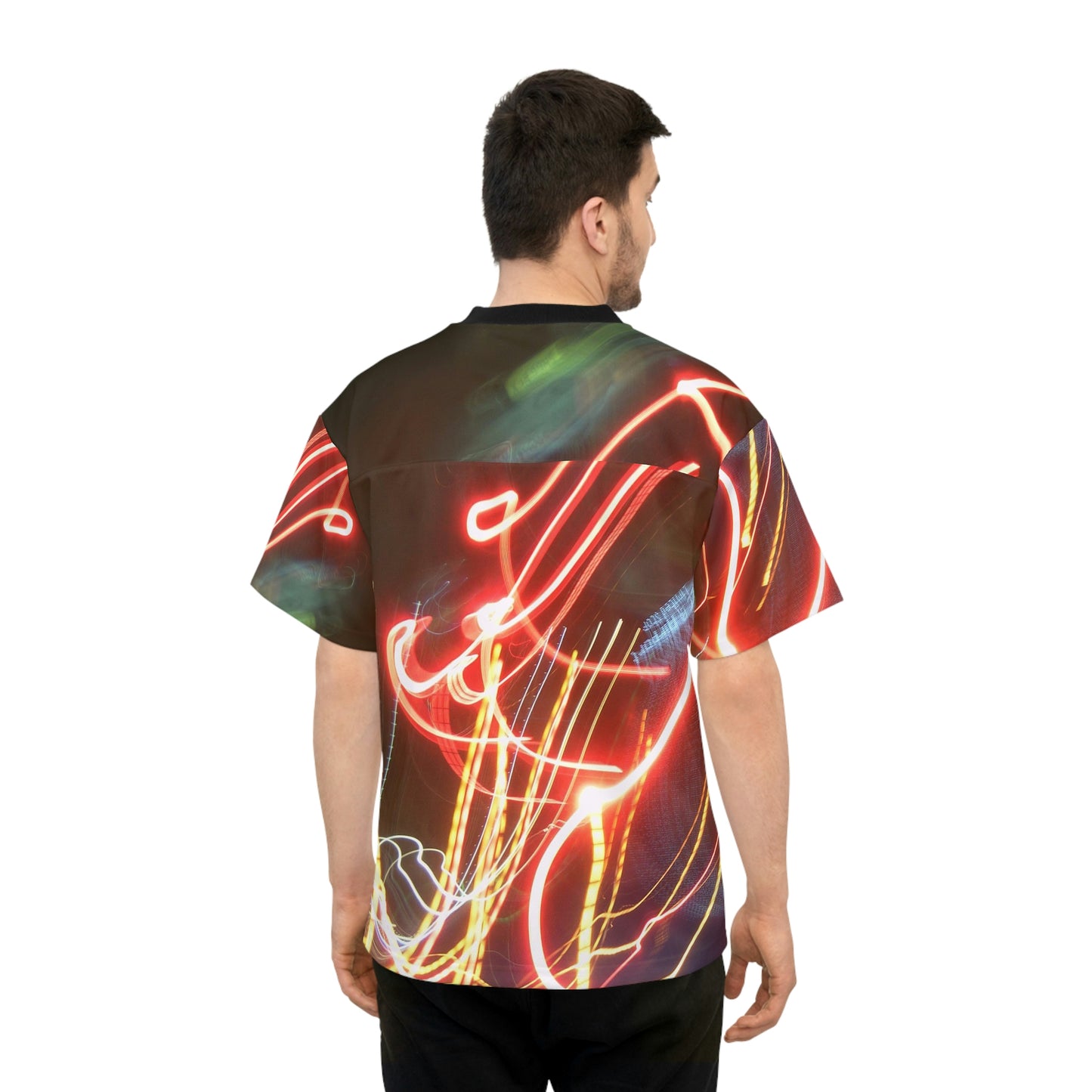 Unisex Football Jersey With A Print Of Light Trail 353