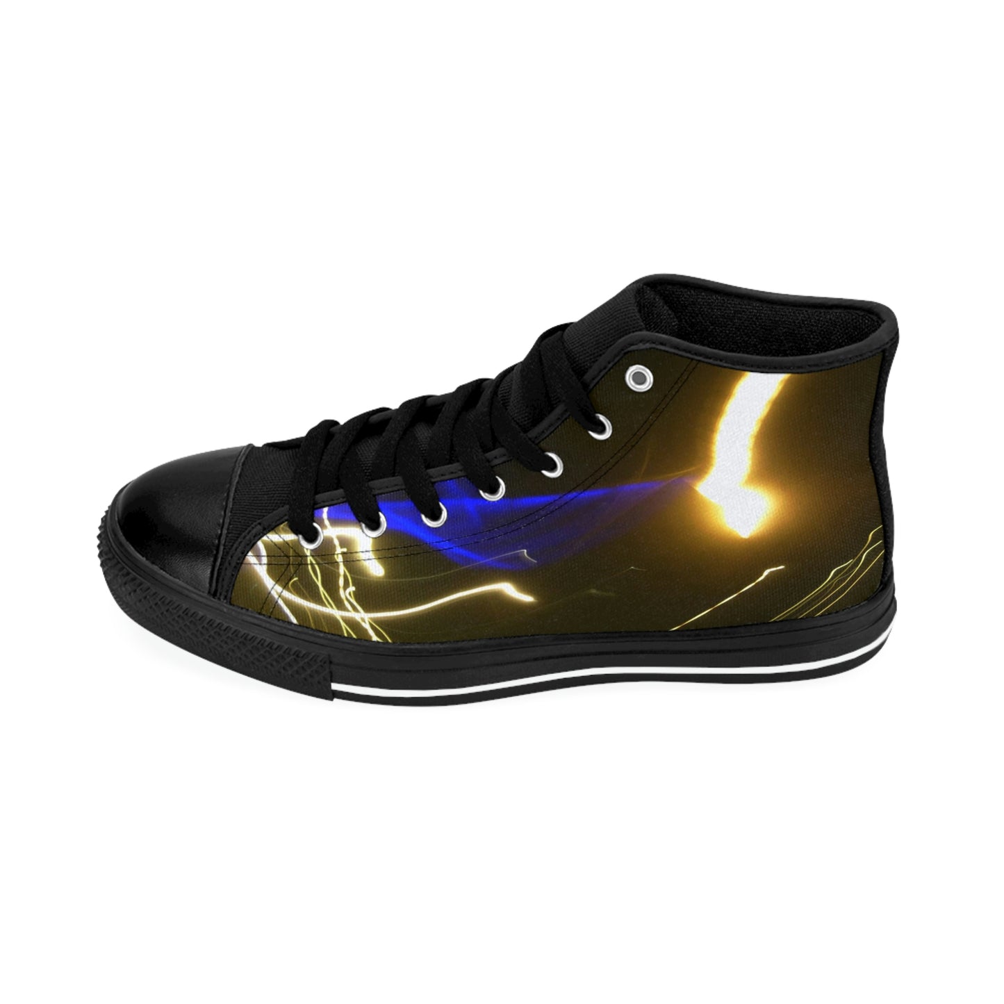 Men's High Top Sneakers With A Print Of Light Trail 484