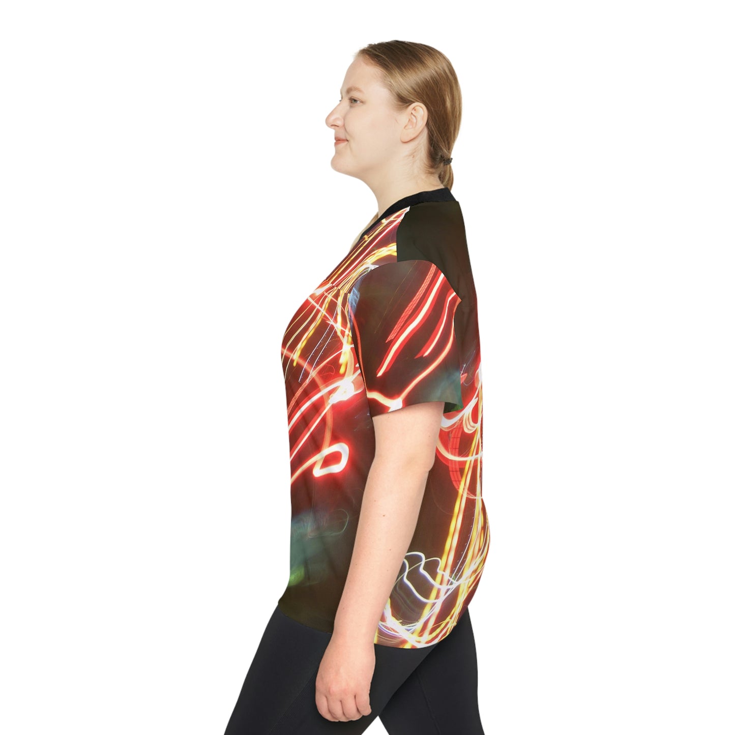 Unisex Football Jersey With A Print Of Light Trail 353