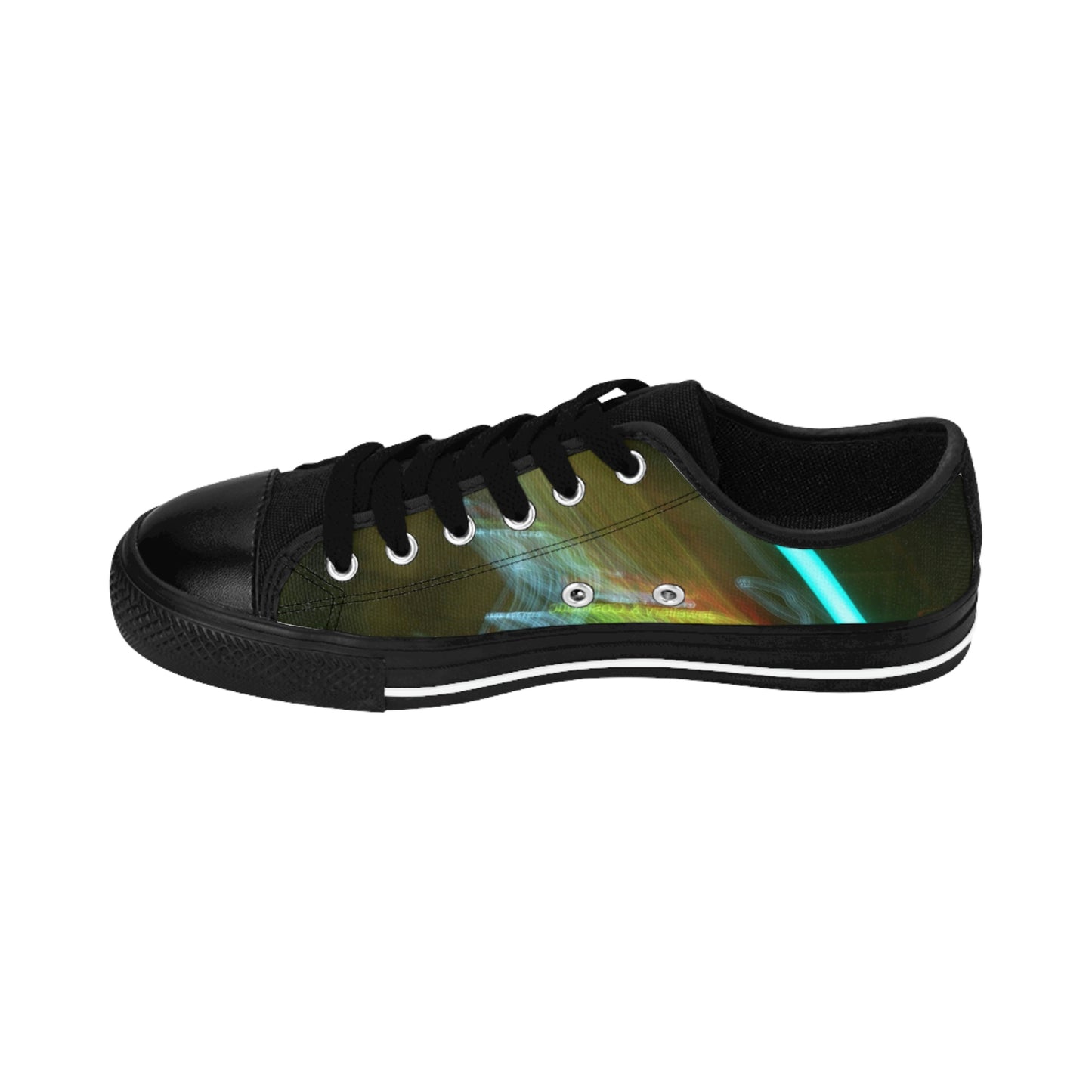 Men Low Top Sneakers With A Print Of Light Trail 67