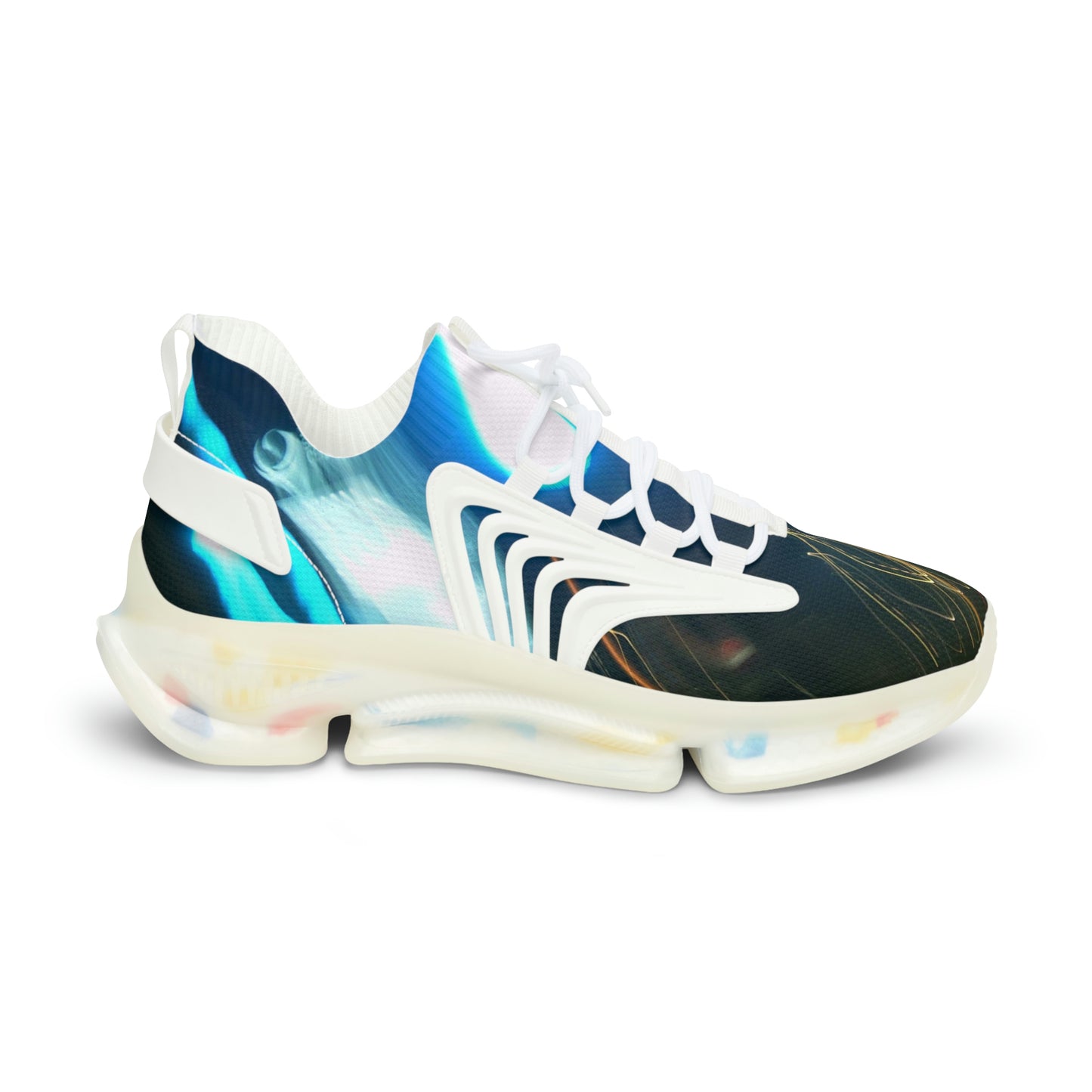 Men's Mesh Sneakers With A Print Of Light Trail 331