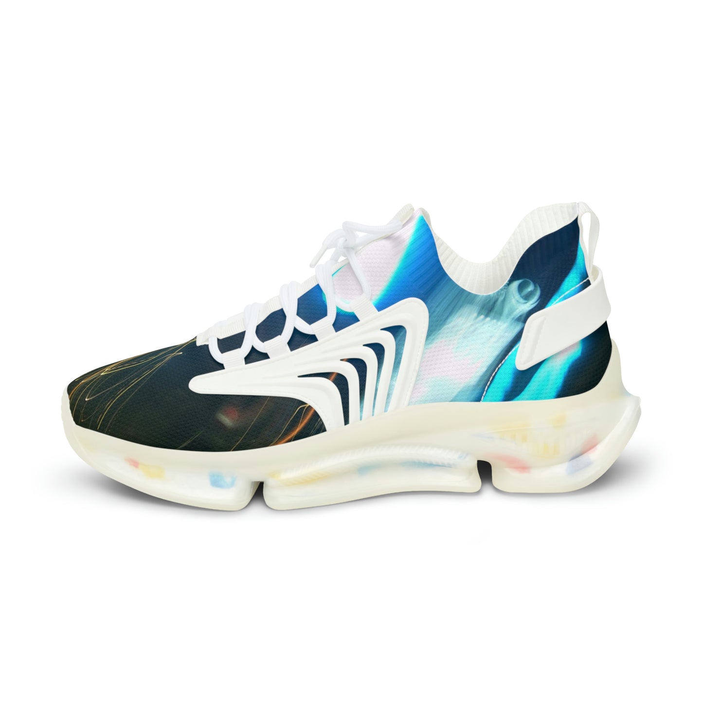 Men's Mesh Sneakers With A Print Of Light Trail 331