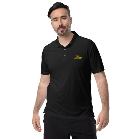 Adidas Performance Polo Shirt With Embroidery Work THE MANAGER