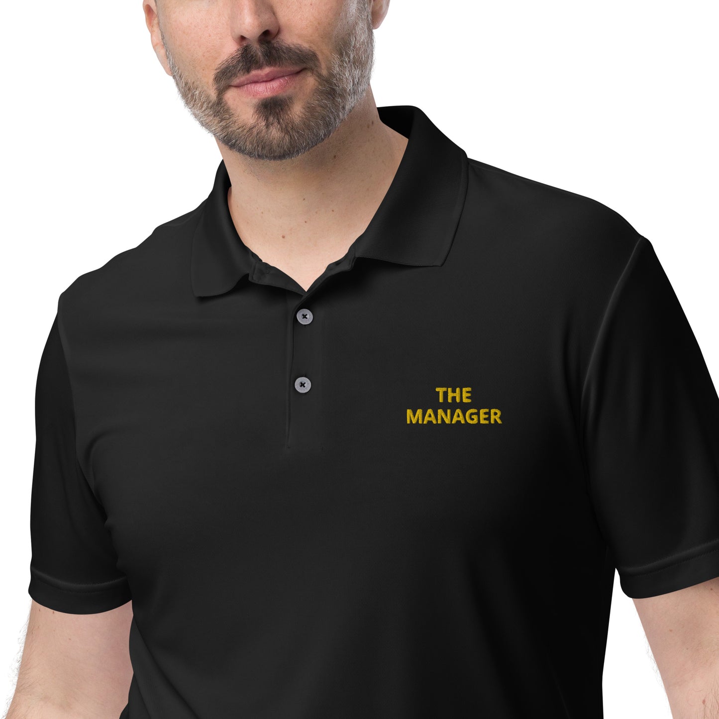 Adidas Performance Polo Shirt With Embroidery Work THE MANAGER