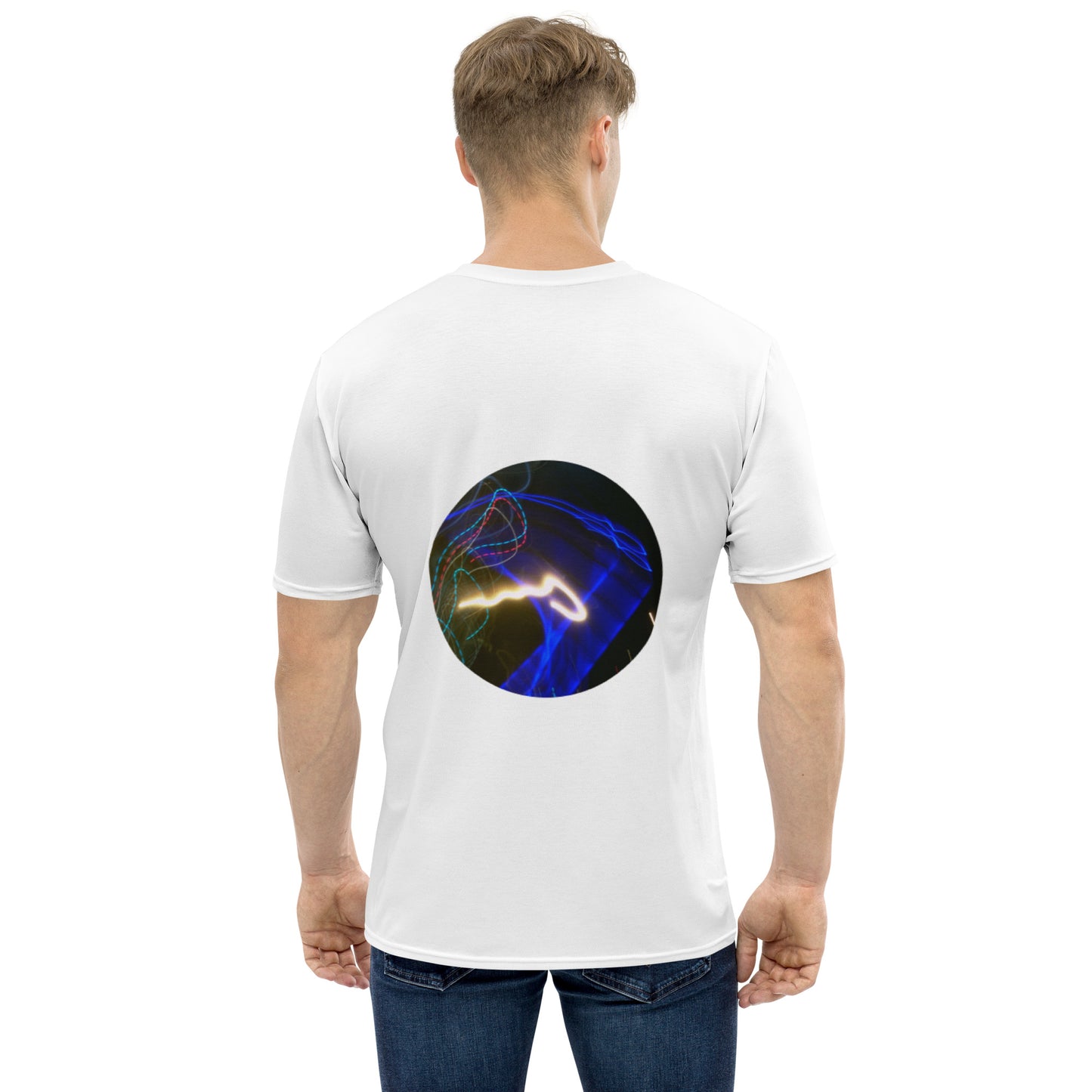 Men's Crew Neck T-Shirt With A Text And Image I Am A Planet Hunter.