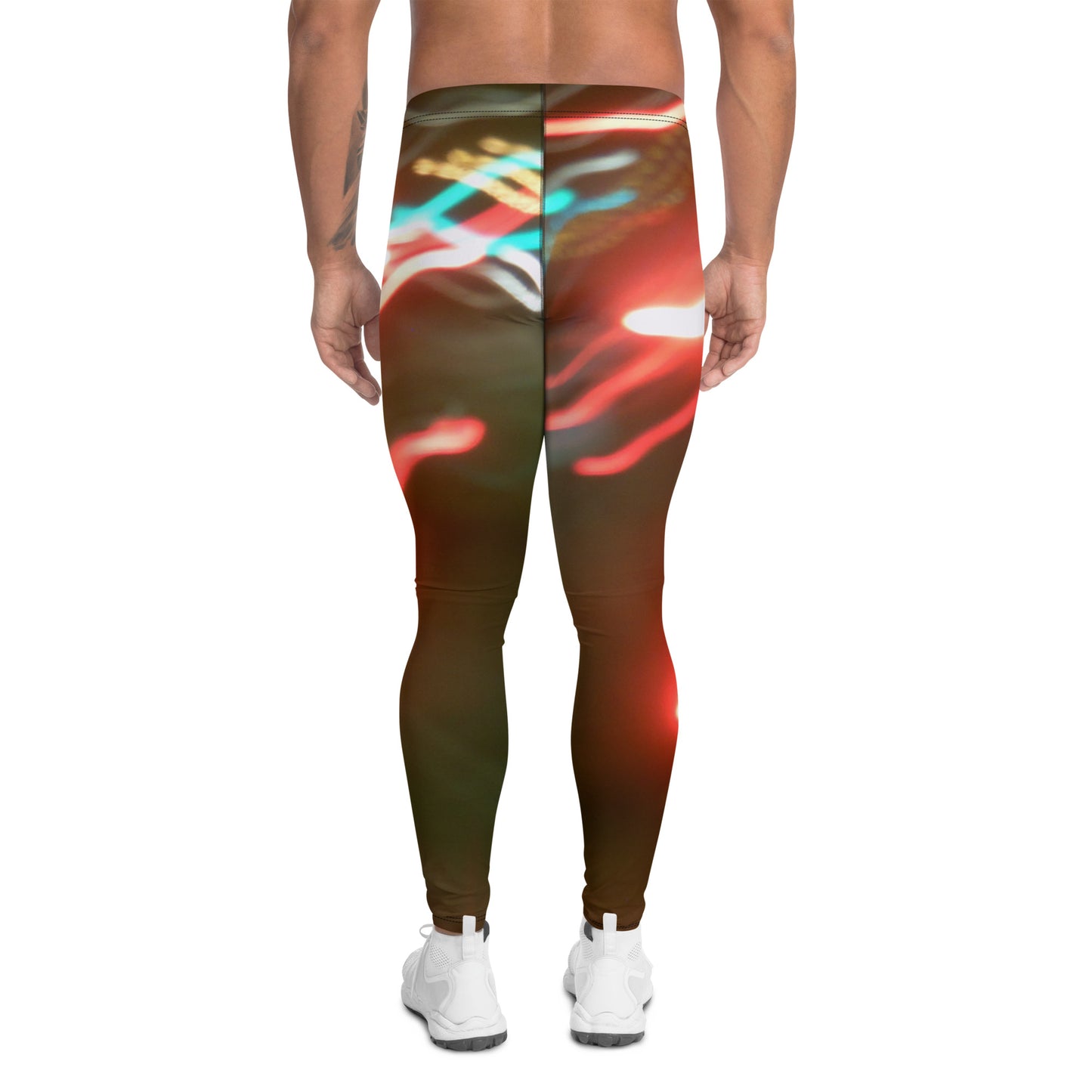 Men's Leggings With Print Of Light Trail 547