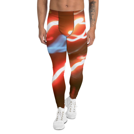 Men's Leggings With Print Of Light Trail 547