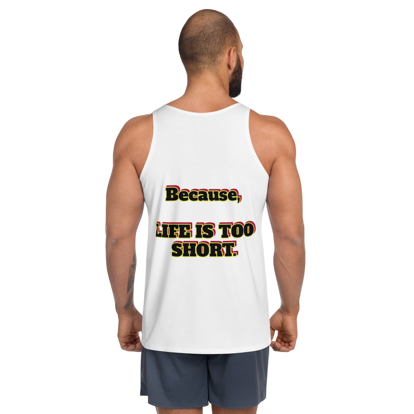 Unisex Tank Top With Text WORK SMARTER, NOT HARDER.