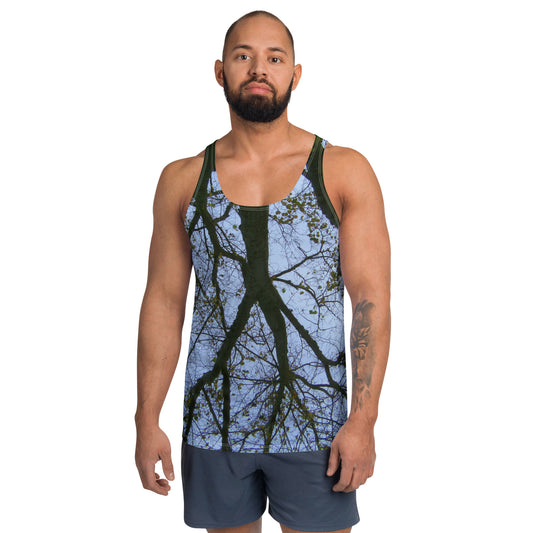 Unisex Tank Top With A Print Of Leafless Tree 1