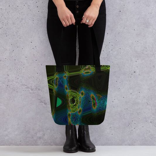 Tote Bag With A Print Of Cosmic Waves 1a1