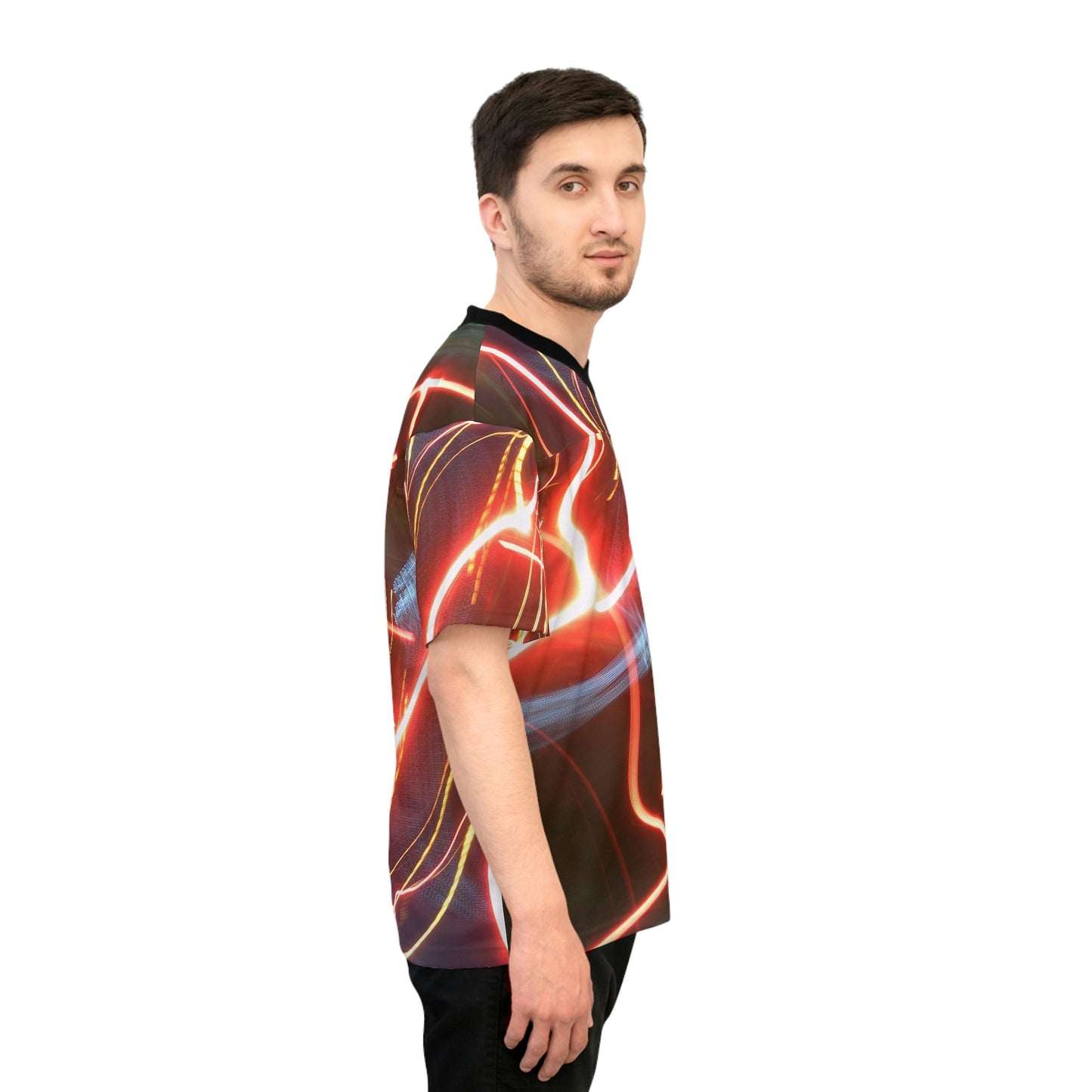 Unisex Football Jersey With A Print Of Light Trail 353