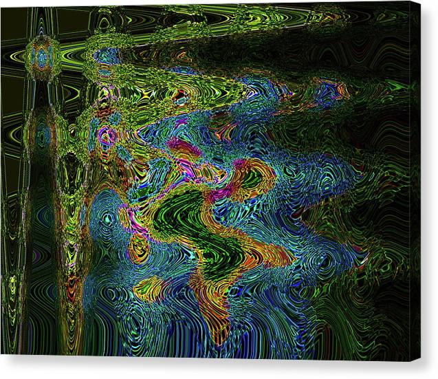 Cosmic Waves . 1b - Canvas Print