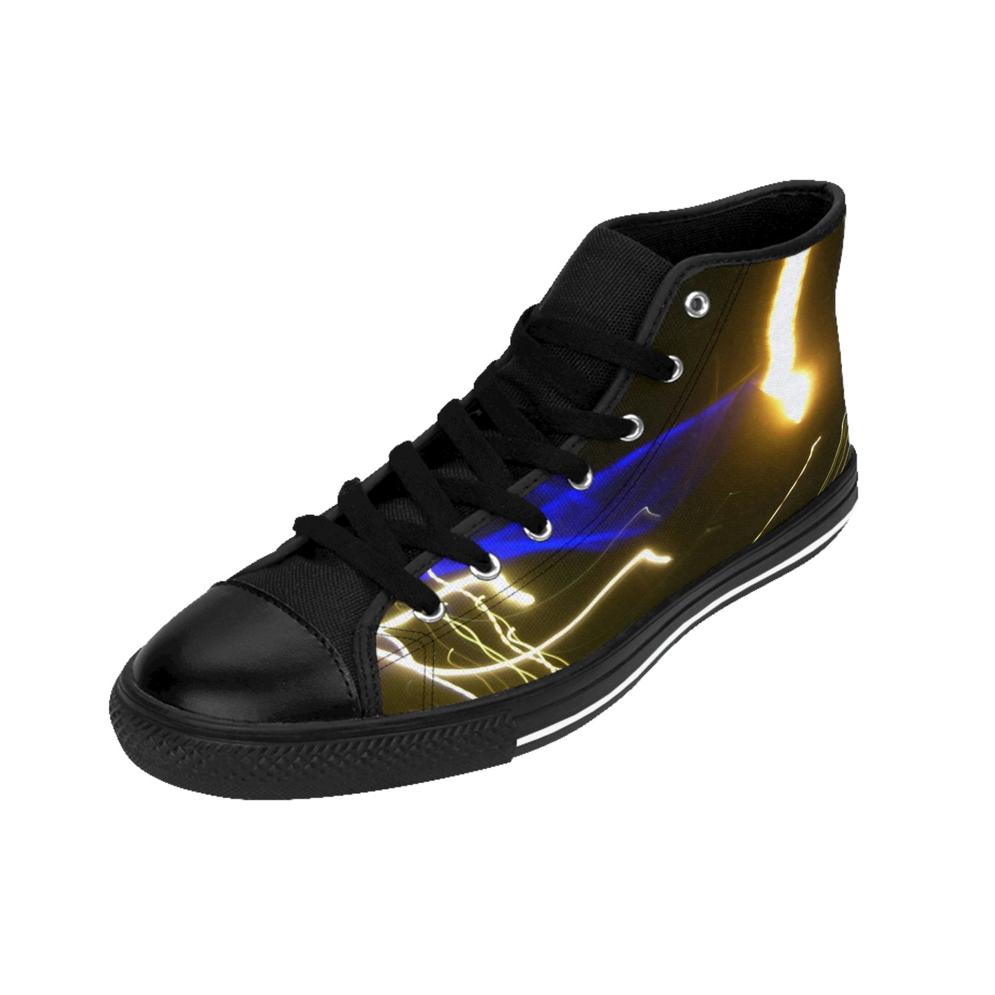 Men's High Top Sneakers With A Print Of Light Trail 484