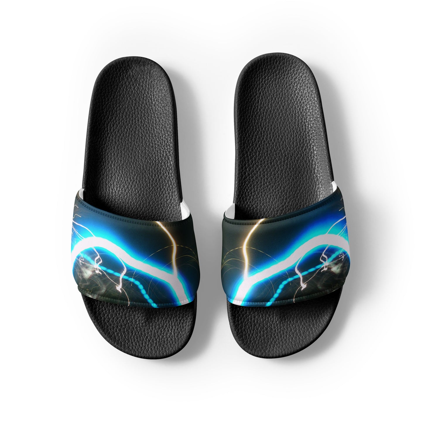 Men’s Slides With Print Of Light Trail 878a