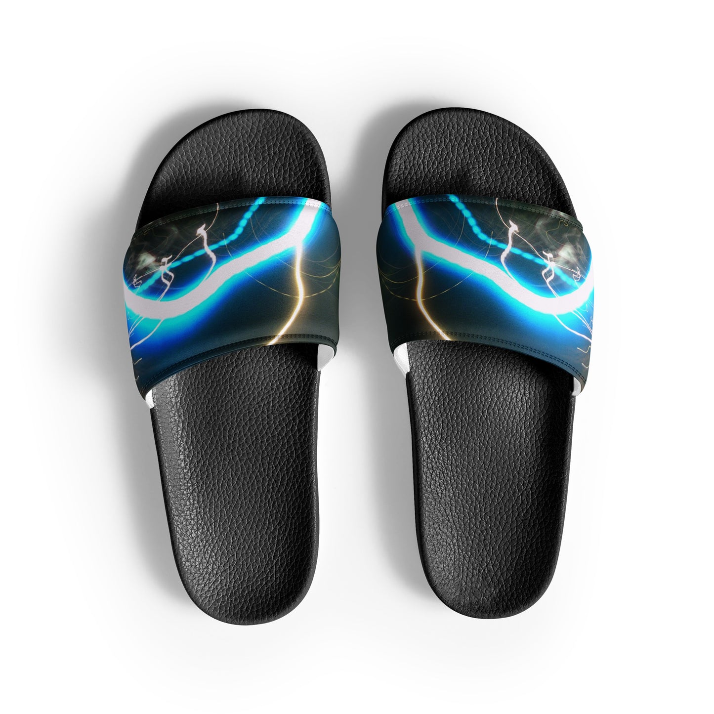 Men’s Slides With Print Of Light Trail 878a