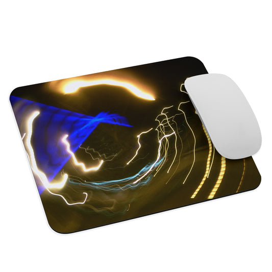 Mouse Pad With A Print Of Light Trail 772a1