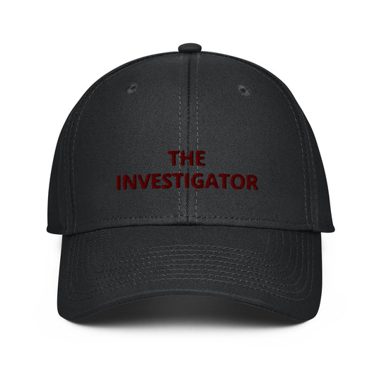 Structured Baseball Cap With Embroidery Work THE INVESTIGATOR