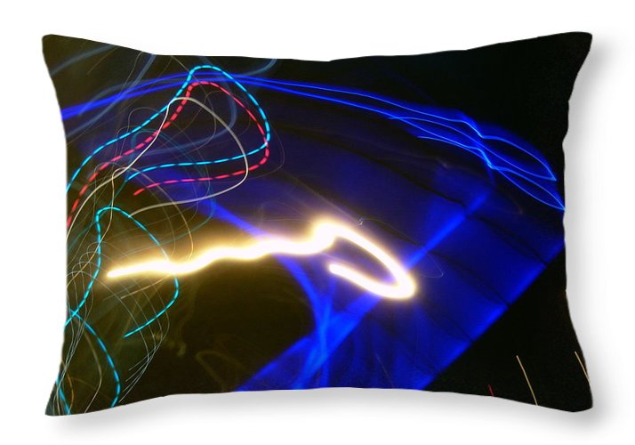 Light Trail . 808 - Throw Pillow