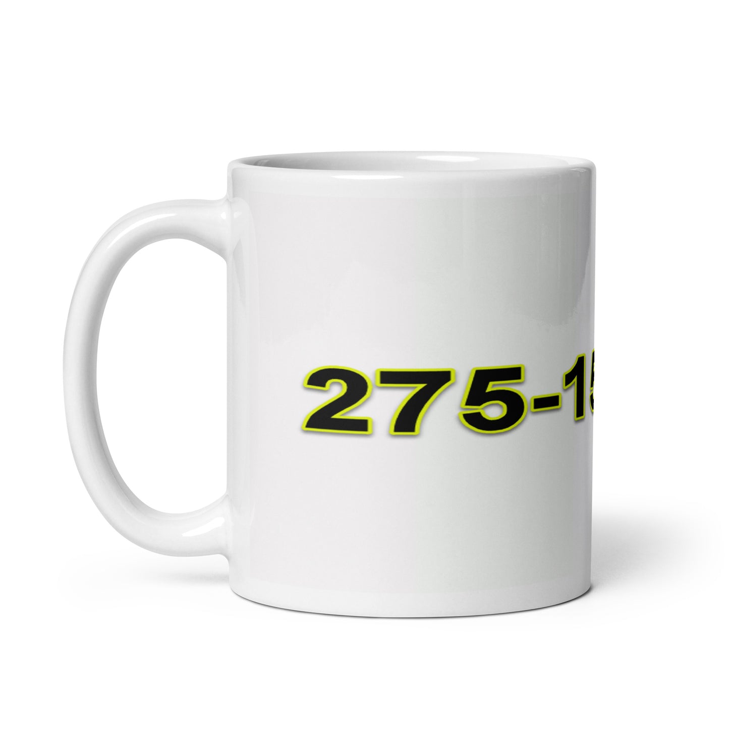 White Glossy Mug With A Print Of Basic Math Subtraction 1